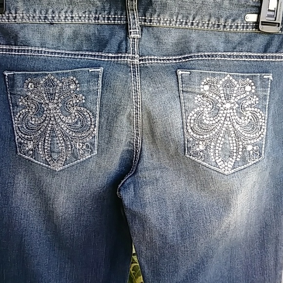 🍁 SALE 🧡 G by Guess Blue Med Wash Low Rise Jeans Sz 26 - Picture 3 of 7